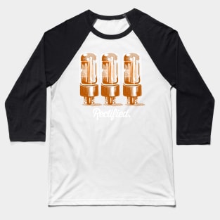 Glowing amplifier vacuum tubes in vintage style Baseball T-Shirt